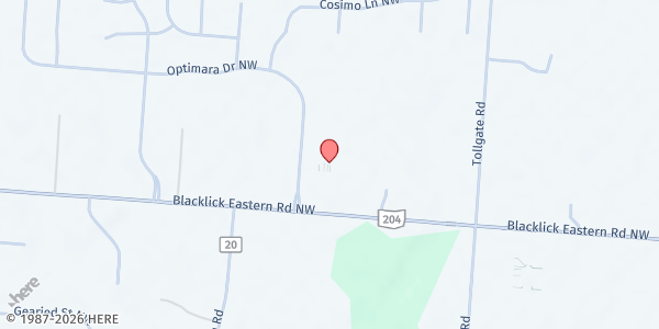 Map showing Compassion In Action at 6810 Blacklick-Eastern Road Northwest, Pickerington, OH