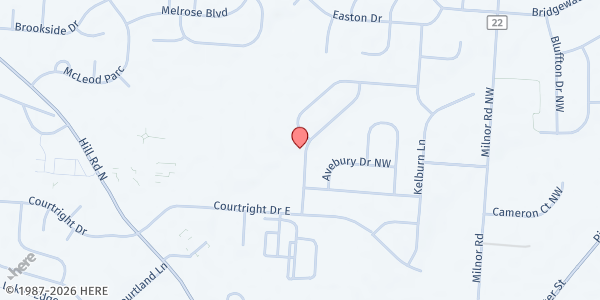 Map showing Pickerington Food Pantry at 70 Cross St., Pickerington, OH