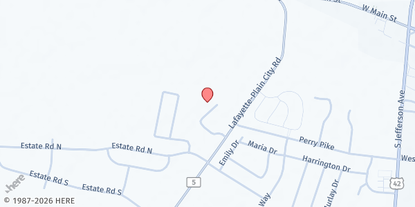 Map showing Plain City Food Pantry at 11100 Lafayette Plain City Road, Plain City, OH