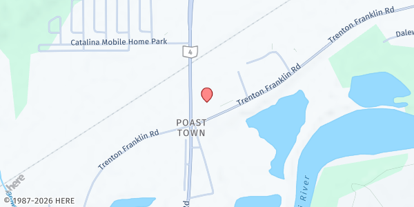Map showing Poasttown First Church of God at 6376 Germantown Rd., Poast Town, OH