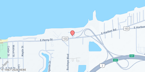 Map showing Oak House Club House at 62 Grande Lake Dr., PORT CLINTON, OH