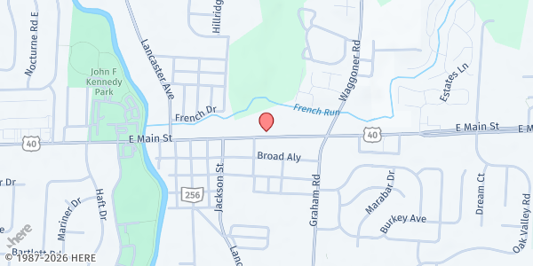 Map showing Joseph's Coat - Reynoldsburg at 7500 East Main Street, Reynoldsburg, OH