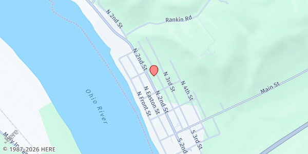 Map showing Ripley Church of the Nazarene at 230 N Second St, Ripley, OH