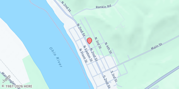 Map showing Ripley Food Pantry/ Centenary Methodist Church at 210 N. Second Street, Ripley, OH