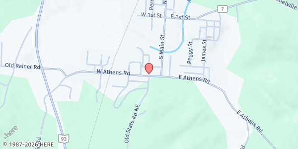 Map showing Word of God Community Church at 5445 Third St, ROSEVILLE, OH