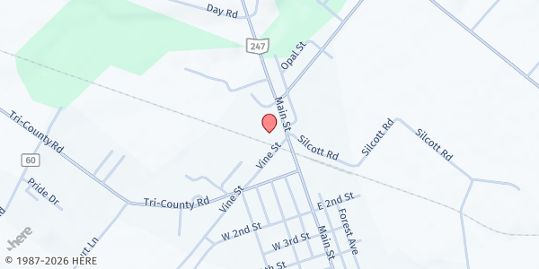 Map showing Life Church Adams at 18017 OH-247, Seaman, OH