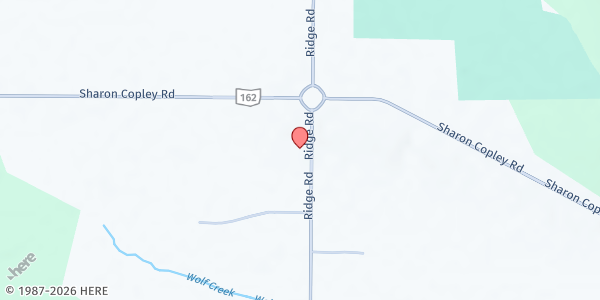 Map showing St. Paul Evangelical Lutheran Church at 6462 Ridge Rd., Sharon Center, OH