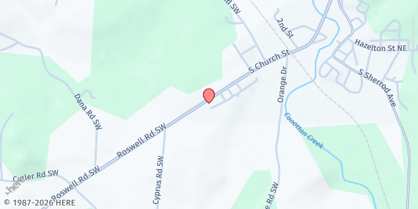 Map showing Sherrodsville Calvary Church at 328 S Church St, Sherrodsville, OH