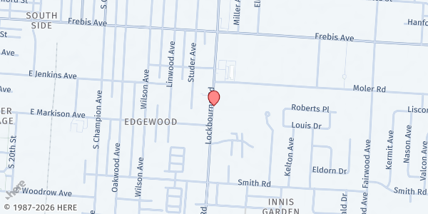 Map showing Common Ground Food Pantry - Briggs Rd at 1730 Lockbourne Road, South Columbus, OH