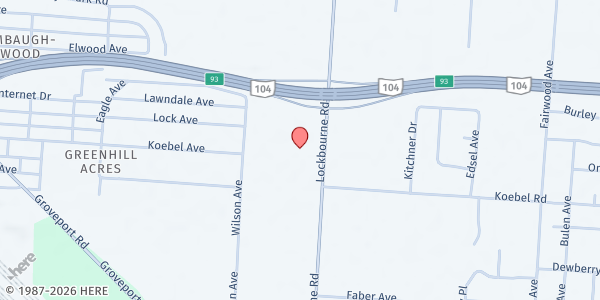 Map showing Early Care and Learning Center Produce Market at 2515 Lockbourne Road, South Columbus, OH