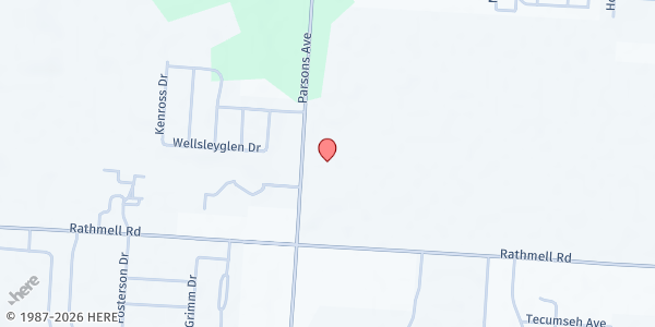 Map showing Leave a Mark Church Food Pantry at 4818 Parsons Avenue, South Columbus, OH