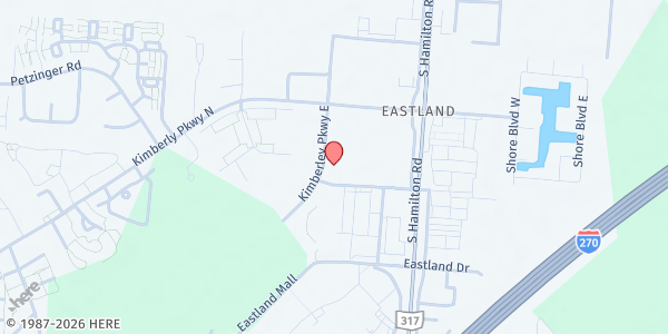 Map showing Salvation Army Family Store at 4242 Macsway Avenue, South Columbus, OH