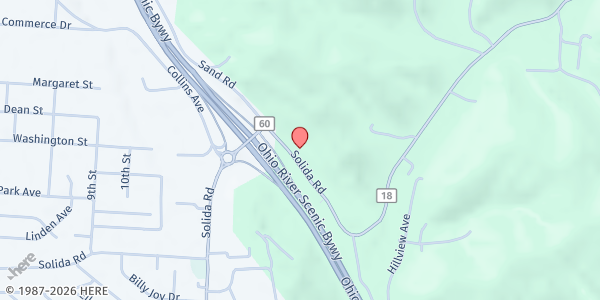 Map showing Michael's Grace Place at 801 Solida Road, South Point, OH