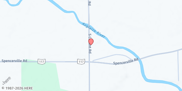 Map showing Gathering Place - Christie Chapel Cemetery at Christie Chapel Cemetery, Spencerville, OH