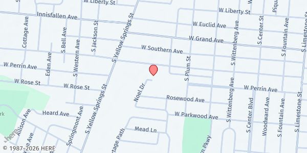 Map showing Open Hands Free Pantry - Covenant UMC at 529 W Johnny Lytle Ave, Springfield, OH