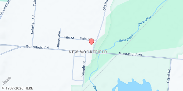 Map showing The Village Pantry at 5065 Old Mechanicsburg Rd, Springfield, OH