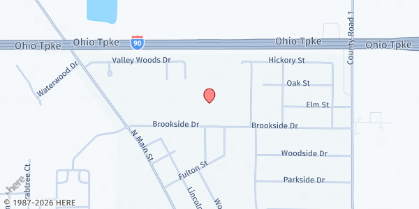 Map showing Saint Richard's Catholic Parish Society of Saint Vincent de Paul - Swanton at 333 Brookside Drive, Swanton, OH