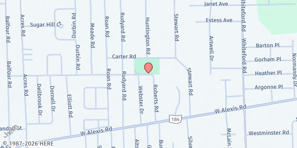 Map showing Sylvania Area Family Services, Inc. at 5440 Marshall Road, Sylvania, OH
