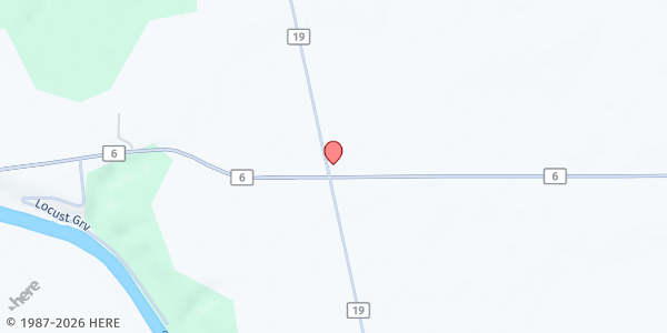 Map showing Harmony UMC Food Pantry at 6487 S. County Rd. 19, Tiffin, OH