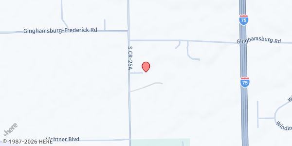 Map showing New Path Inc at 7695 S.County Rd. 25A, Tipp City, OH