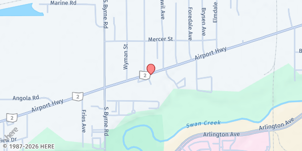 Map showing Calvary Bible Chapel-Jan's Community Cupboard at 3740 W. Alexis Road, Toledo, OH