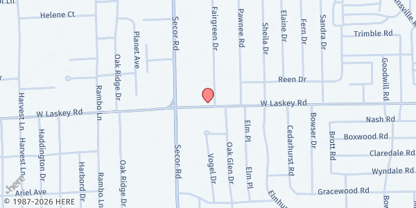 Map showing Fairgreen Presbyterian Church - Feed Your Neighbor #5 at 3220 W Laskey Rd, Toledo, OH