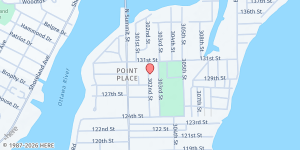 Map showing Feed Your Neighbor #09 at 5420 302nd St, TOLEDO, OH