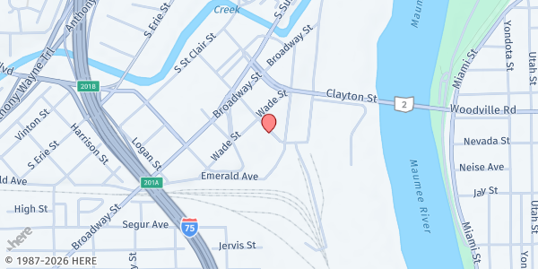 Map showing Good Samaritan Soup Kitchen - Food Distribution Center at , Toledo, OH