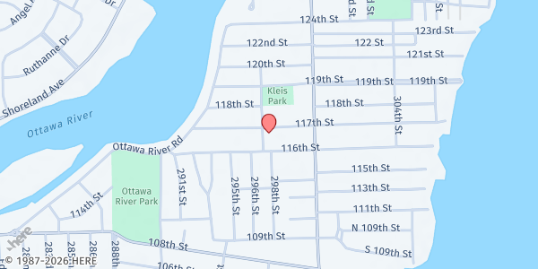 Map showing Point Place United Church of Christ at 4920 297th Street, Toledo, OH