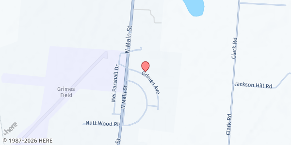 Map showing Perdue Ministries at 1559 Grimes Ave, Urbana, OH