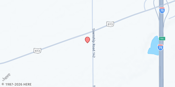 Map showing Maranatha Bible Church at 10965 SR 613, Van Buren, OH