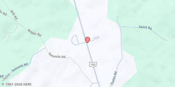 Map showing Vinton Baptist Church at 11818 STATE ROUTE 160, VINTON, OH