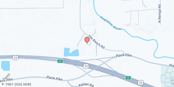 Map showing Wapak Church at 14871 Fox Ranch Rd, Wapakoneta, OH