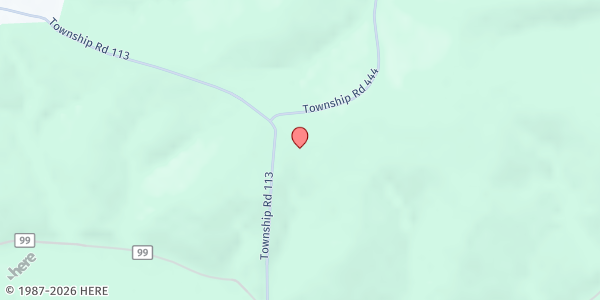 Map showing Free Pentecostal Holiness Church at 24136 Township Road 113, Warsaw, OH