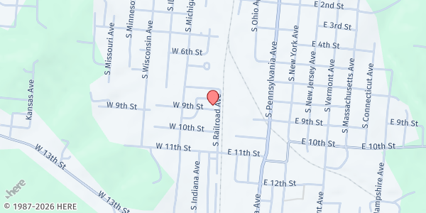 Map showing My Brother's Place at 116 South Railroad Avenue, Wellston, OH