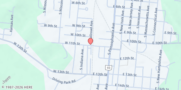 Map showing TLC Ministries at 901 S RAILROAD AVE, WELLSTON, OH