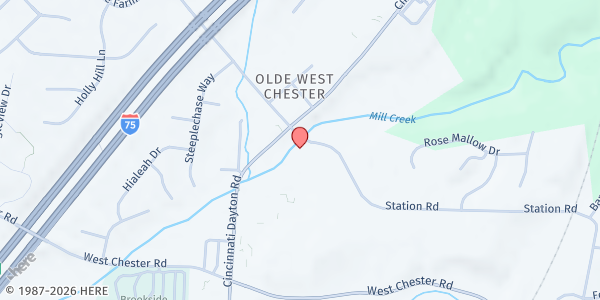 Map showing Reach Out Lakota at 6561 Station Road, West Chester Township, OH