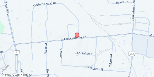 Map showing Encounter Life Church at 310 West Crescentville Road, West Chester, OH