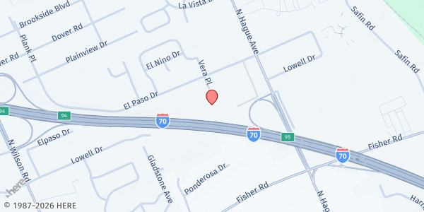 Map showing Church Triumphant at 1001 Vera Place, West Scioto, OH