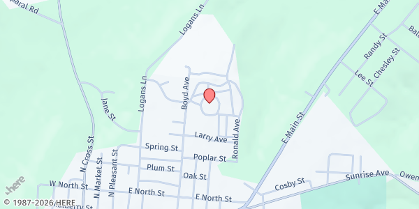 Map showing Fairgrounds Administration Building at 836 Boyd Ave., West Union, OH