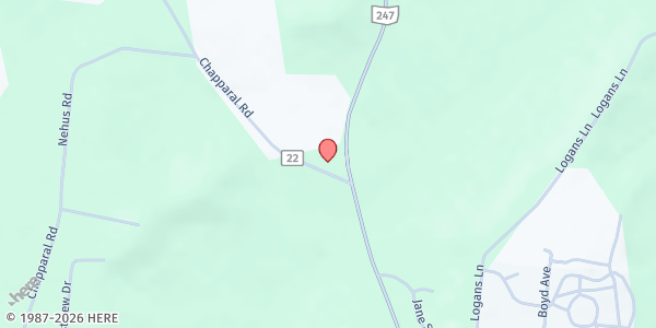 Map showing Interfaith House - Food Distribution Center at 5300 Chapparal, West Union, OH