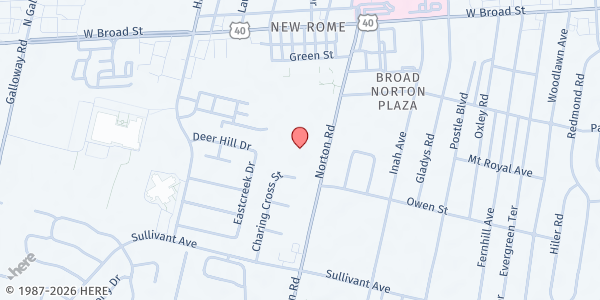 Map showing South-Western City School - Norton Middle at 215 Norton Road, Westchester-Green Countrie, OH