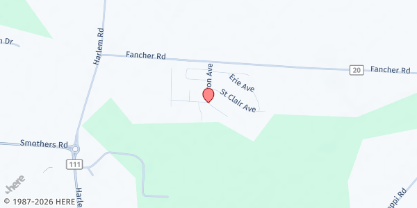 Map showing Lutheran Social Services Delaware County Food Pantry at 11050 Fancher Rd., Westerville, OH