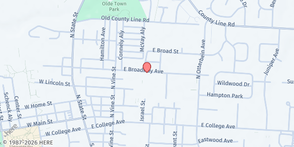 Map showing WARM Pantry - Westerville at 150 HEATHERDOWN DR STE A, WESTERVILLE, OH