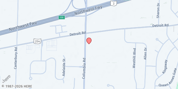 Map showing Smart Development, Inc Mobile Pantry at 1255 Columbia Rd, Westlake, OH