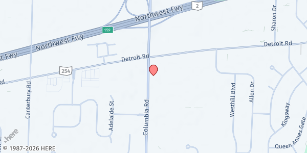 Map showing Smart Development, Inc - Mobile Pantry Location at 1255 Columbia Rd, Westlake, OH