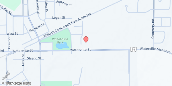 Map showing Hope United Methodist Church at 10610 Waterville Street, Whitehouse, OH