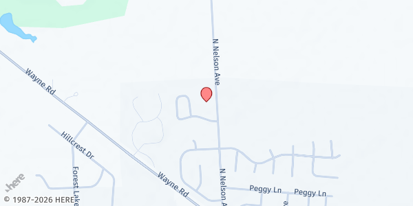 Map showing Clinton County Community Action Food Pantry at 789 North Nelson Avenue, Wilmington, OH