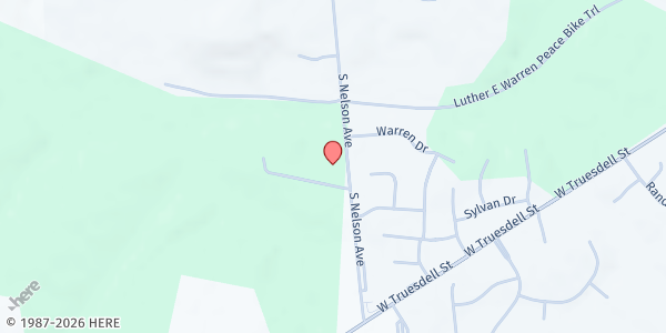 Map showing Wilmington Church of God at 627 South Nelson, Wilmington, OH