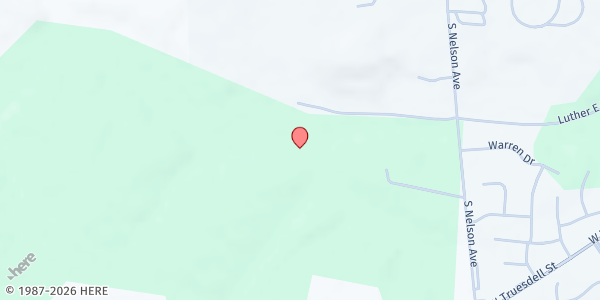 Map showing Wilmington Church of God at 100 R. Gordon Drive, Wilmington, OH